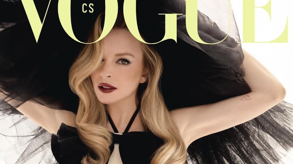 Lindsay Lohan Dials Up the Glamour on the Covers of Vogue Czechoslovakia Lindsay Lohan Dials Up the Glamour on the Covers of Vogue Czechoslovakia