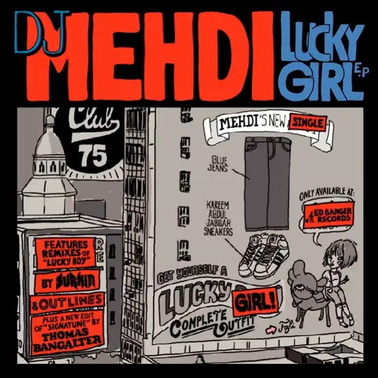 Dj mehdi : l'Étoile du hip-hop et de la musique Électronique française Lucky Girl - EP