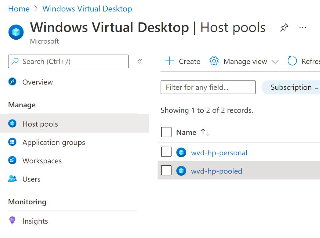 Selezione Host Pool su cui disabilitare copia e incolla Selezione Host Pool su cui disabilitare copia e incolla