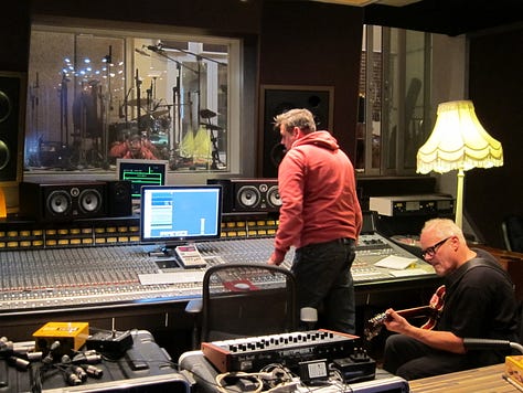 Recording at The Chairworks studio