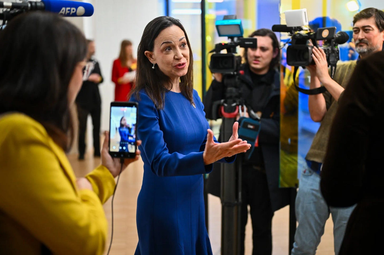 María Corina Machado en Oslo, el 11 de diciembre. María Corina Machado en Oslo, el 11 de diciembre.