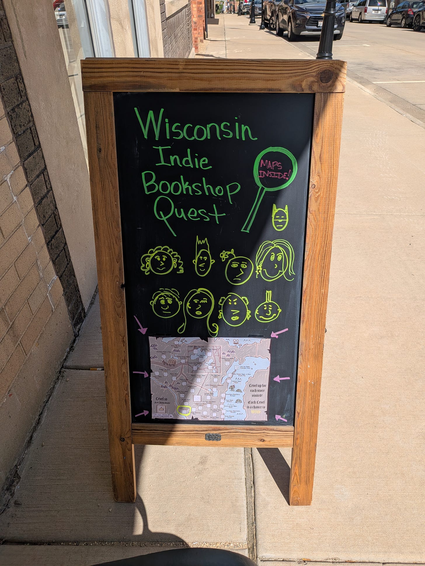 Sign for bookshop quest Sign for bookshop quest