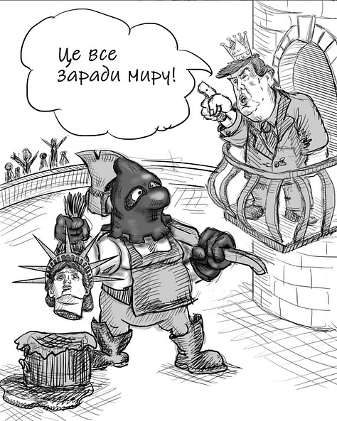 Një pasqyrë e ashpër dhe e pa filtruar e luftës e cila e tall tiraninë, zbulon hipokrizinë dhe përjetëson qëndresën. Këto vepra të fuqishme arti, të ndara me leje nga Instagrami i Ruslanit, e shndërrojnë ngjyrën e lapsit në një fushëbetejë të fletave të bardha.