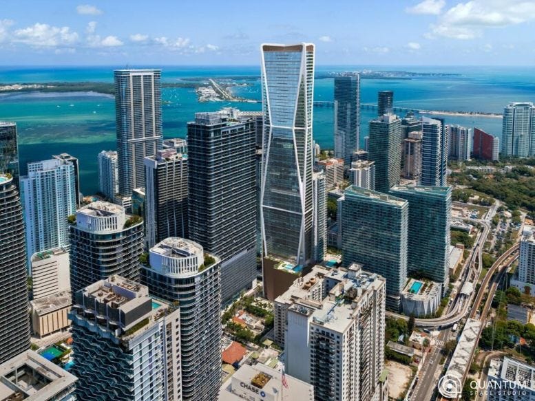 Rendering of the 1040 South Miami Tower at 1040 South Miami Avenue. Courtesy of Quantum Space Studio. Rendering of the 1040 South Miami Tower at 1040 South Miami Avenue. Courtesy of Quantum Space Studio.