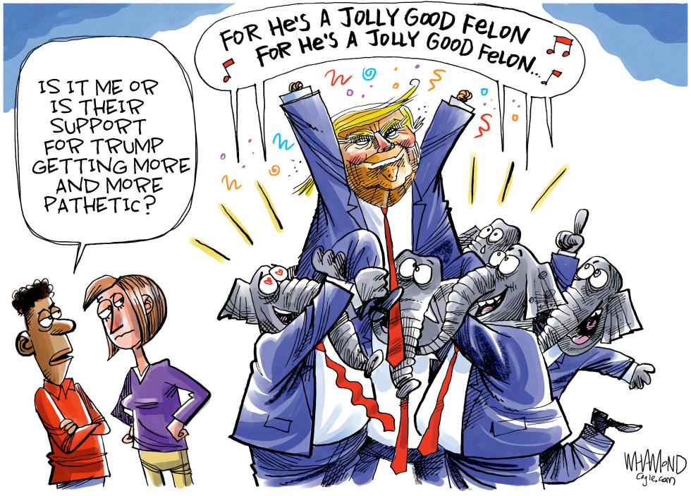Republicans Back Trump Cartoons