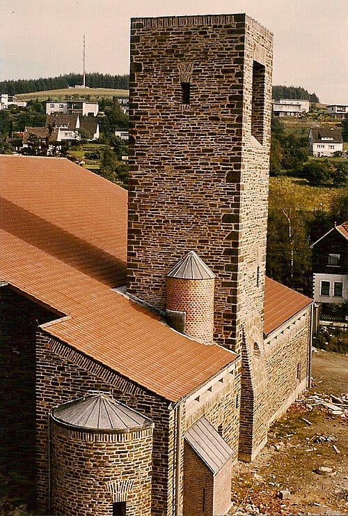 Datei:Heinz Bielefeld, St. Bonifatius Wilbergerhütte-Reichsdorf (1974).jpg