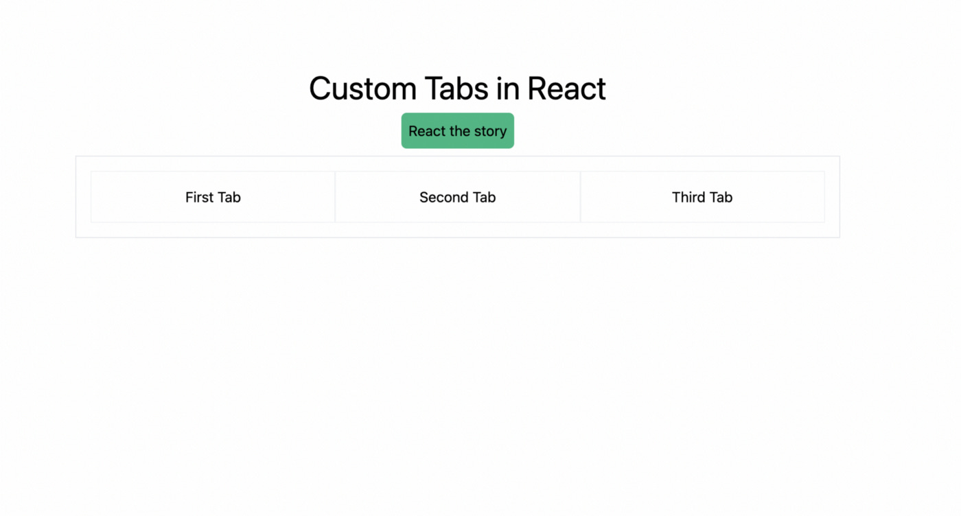 Tab heading in a flex order
