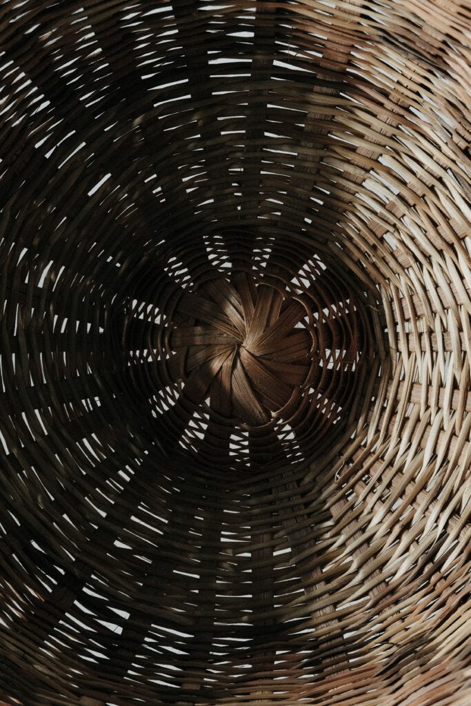 Hiding under a basket, trapped by fear