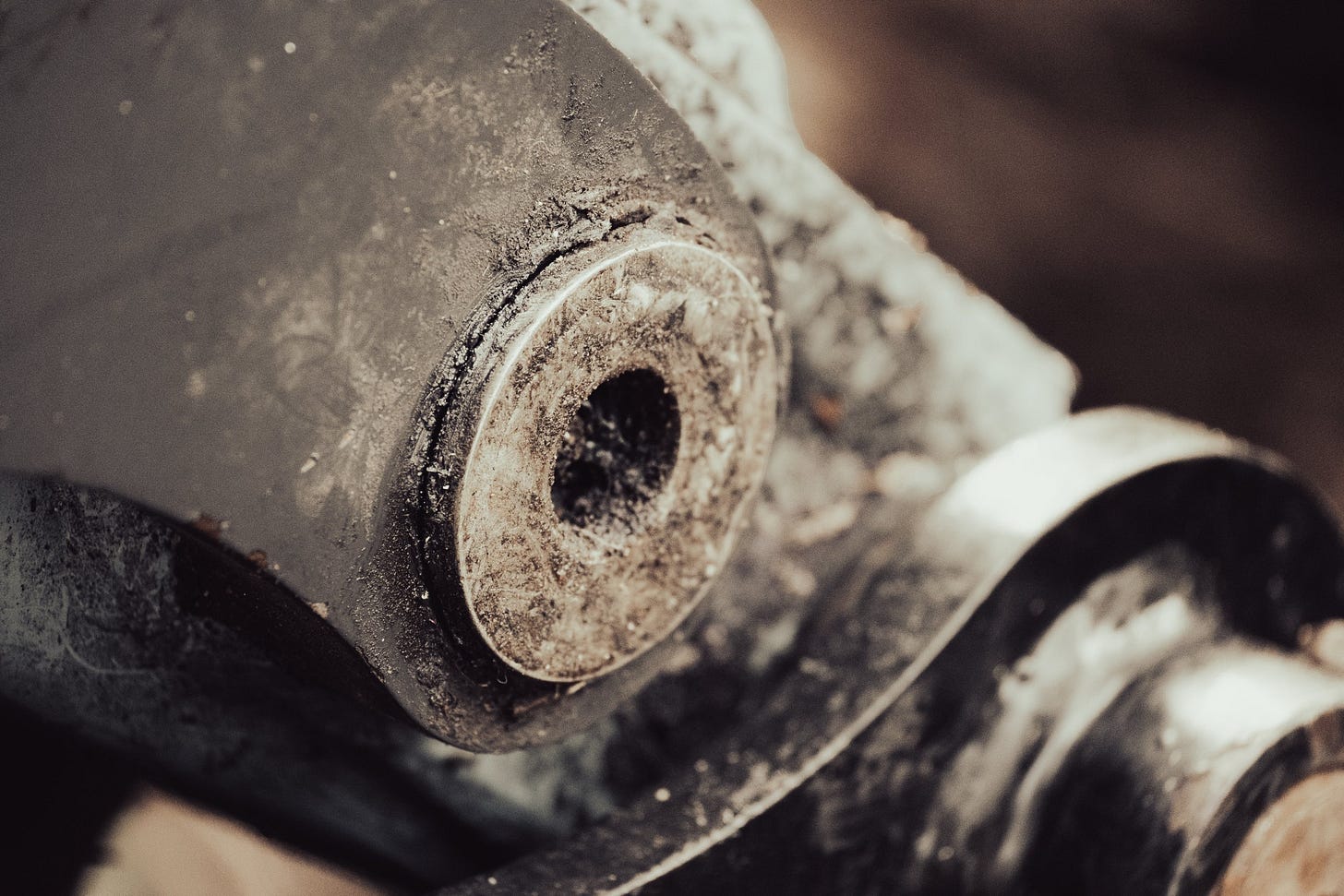 Close-Up of Mechanical Metal Part