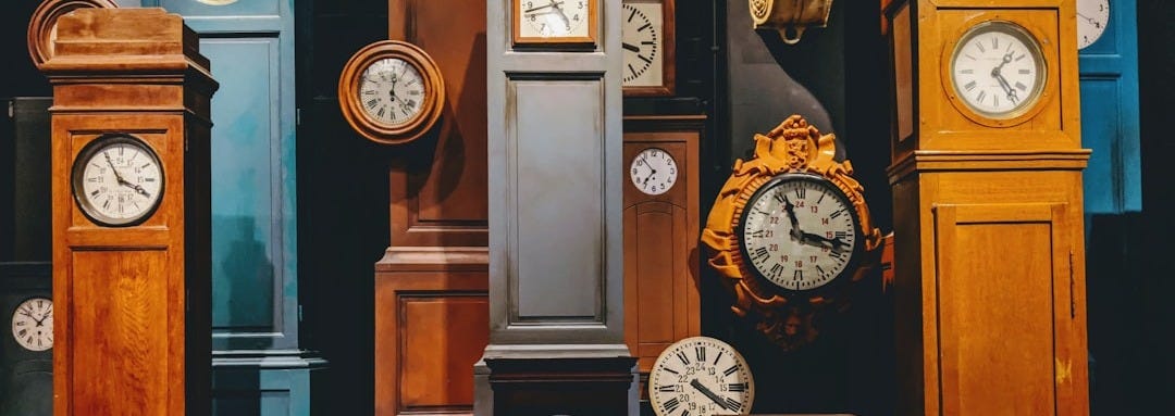 brown wooden framed analog clock brown wooden framed analog clock