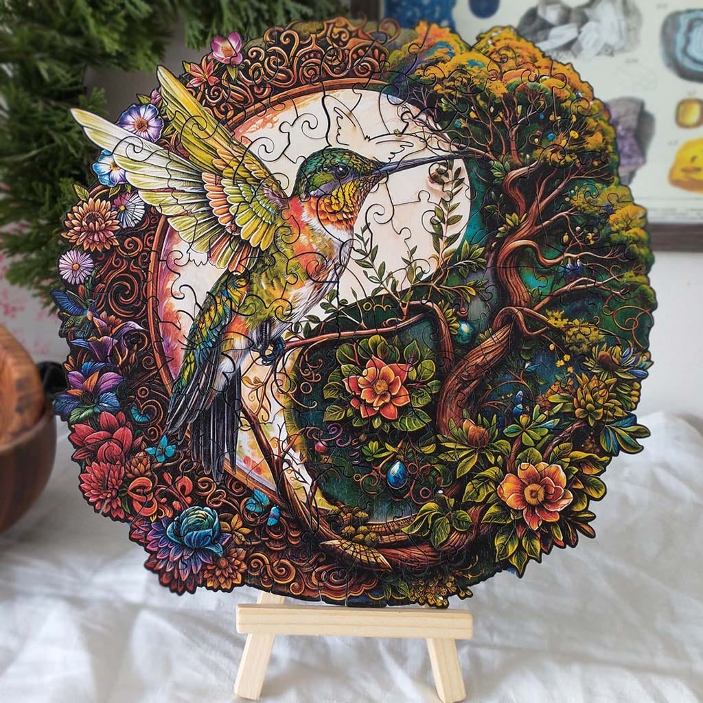 Kaayee Yin Yang Hummingbird Wooden Jigsaw Puzzle Kaayee Yin Yang Hummingbird Wooden Jigsaw Puzzle