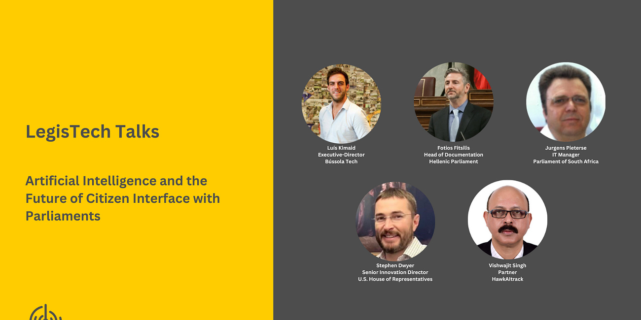 Artificial Intelligence and the Future of Citizen Interface with Parliaments