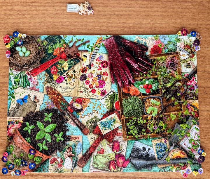 puzzles completed by Tyler Knott Gregson and Sarah Linden Gregson