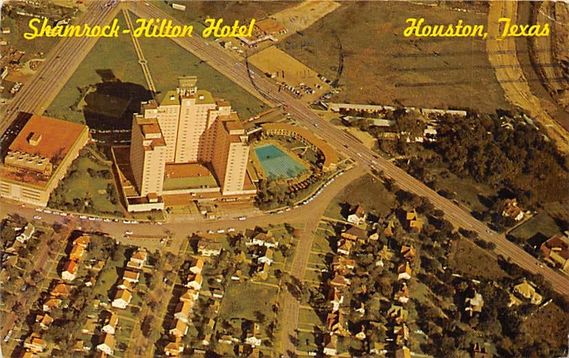 Shamrock Hilton Hotel - Houston, Texas TX Postcard | OldPostcards.com Shamrock Hilton Hotel - Houston, Texas TX Postcard | OldPostcards.com