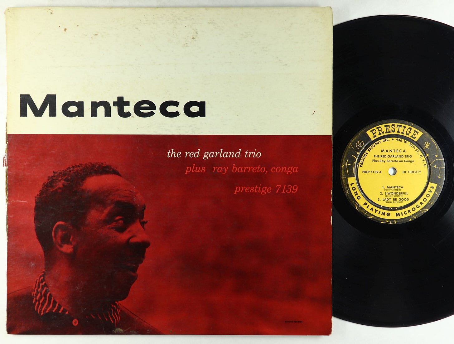 Red Garland Trio - Manteca LP - Prestige - PRLP 7139 Mono RVG 446 W 50th
