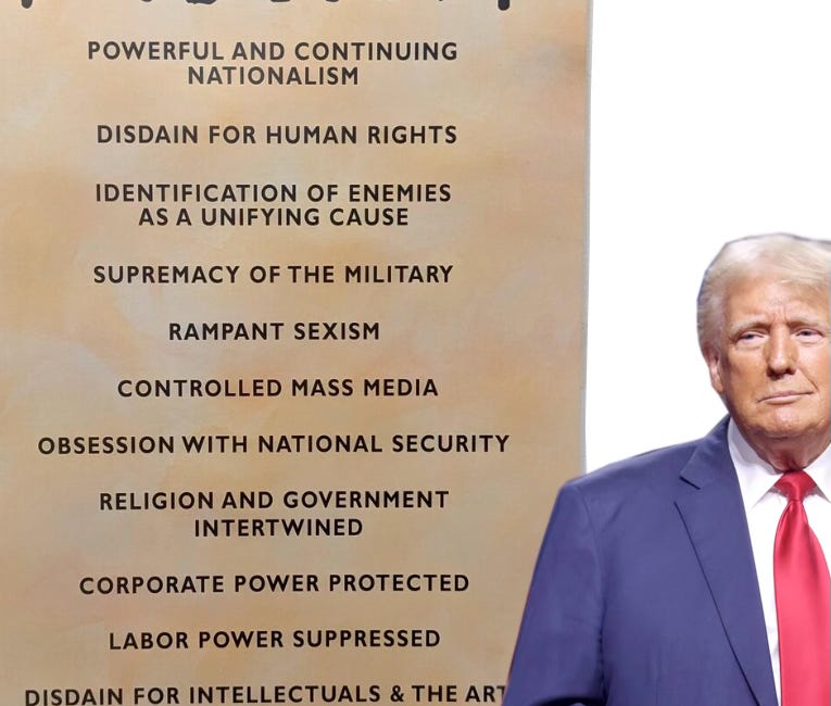 This report provides a detailed analysis of the actions, rhetoric and policies of the Donald Trump administration assessed against the framework of Laurence Britt's "14 Early Warning Signs of Fascism"