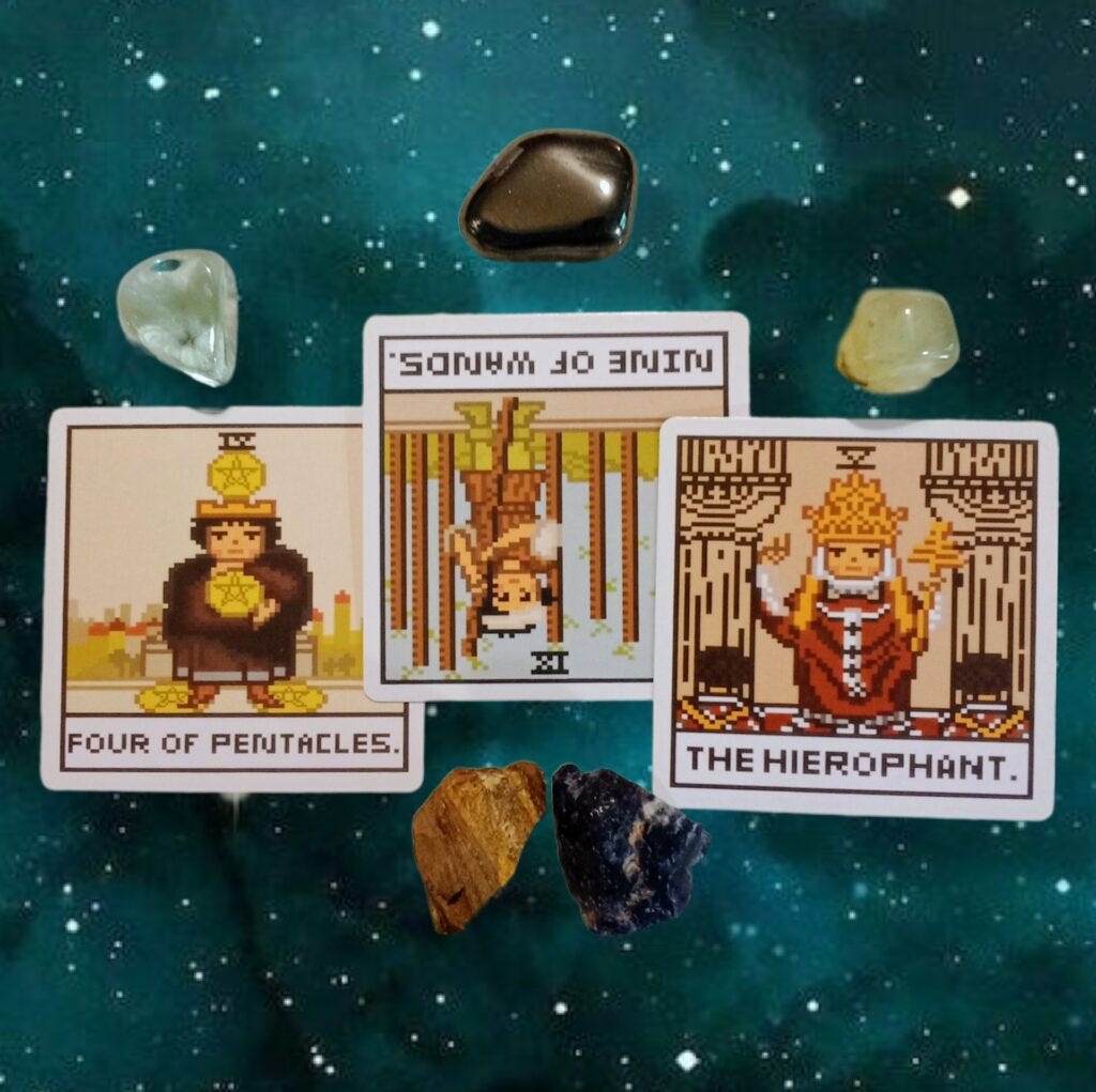 A Message from the Universe ~ Putting the Past Away, 8 Bit Tarot A Message from the Universe ~ Putting the Past Away, 8 Bit Tarot