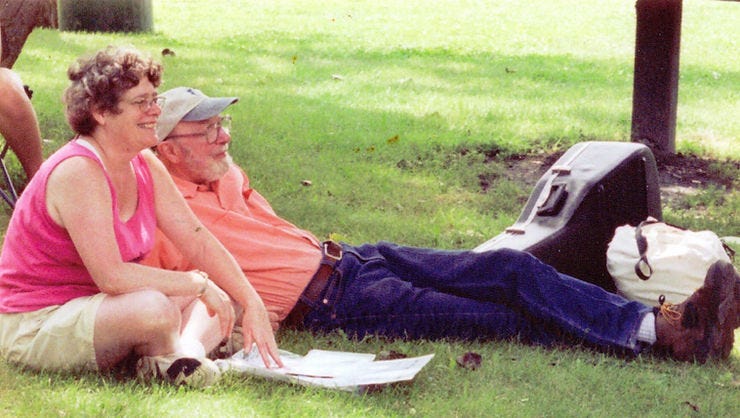 Maryellen Healy and Pete Seeger in 2008 (VINNIE CERNIGLIA) Maryellen Healy and Pete Seeger in 2008 (VINNIE CERNIGLIA)