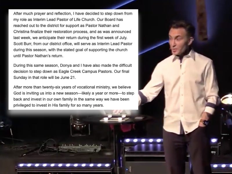 Peternel returning to Life Church, brother-in-law and sister resign as pastors
