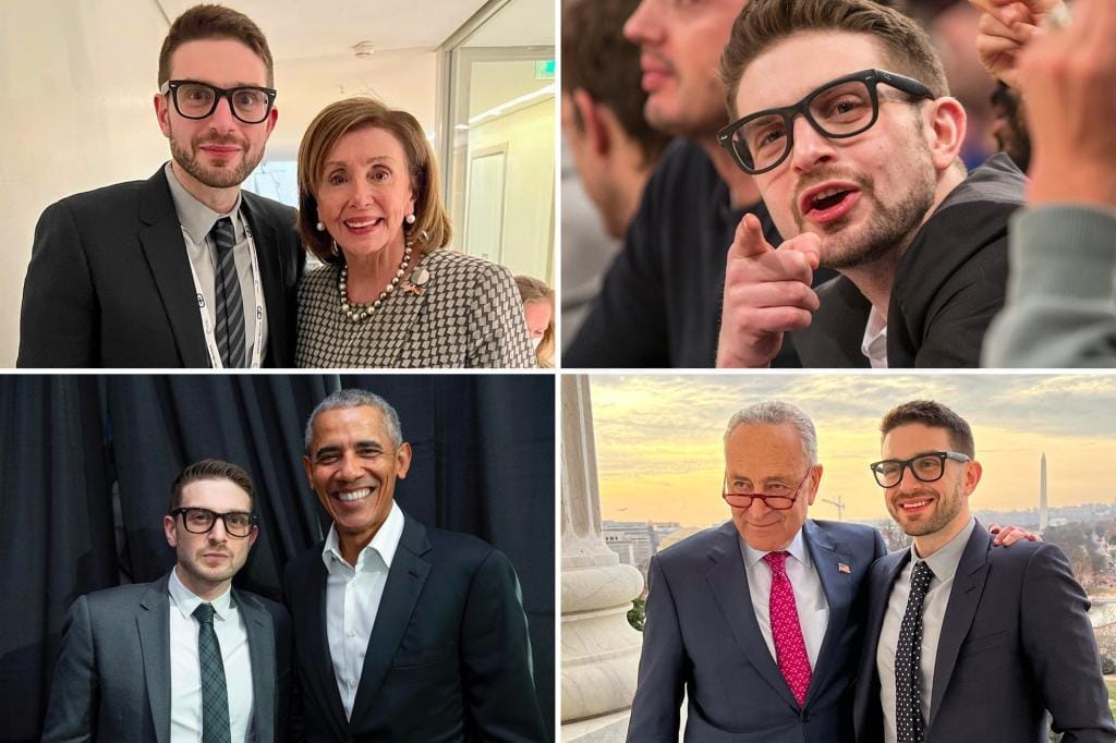 May be an image of 9 people, beard, suit and the Oval Office