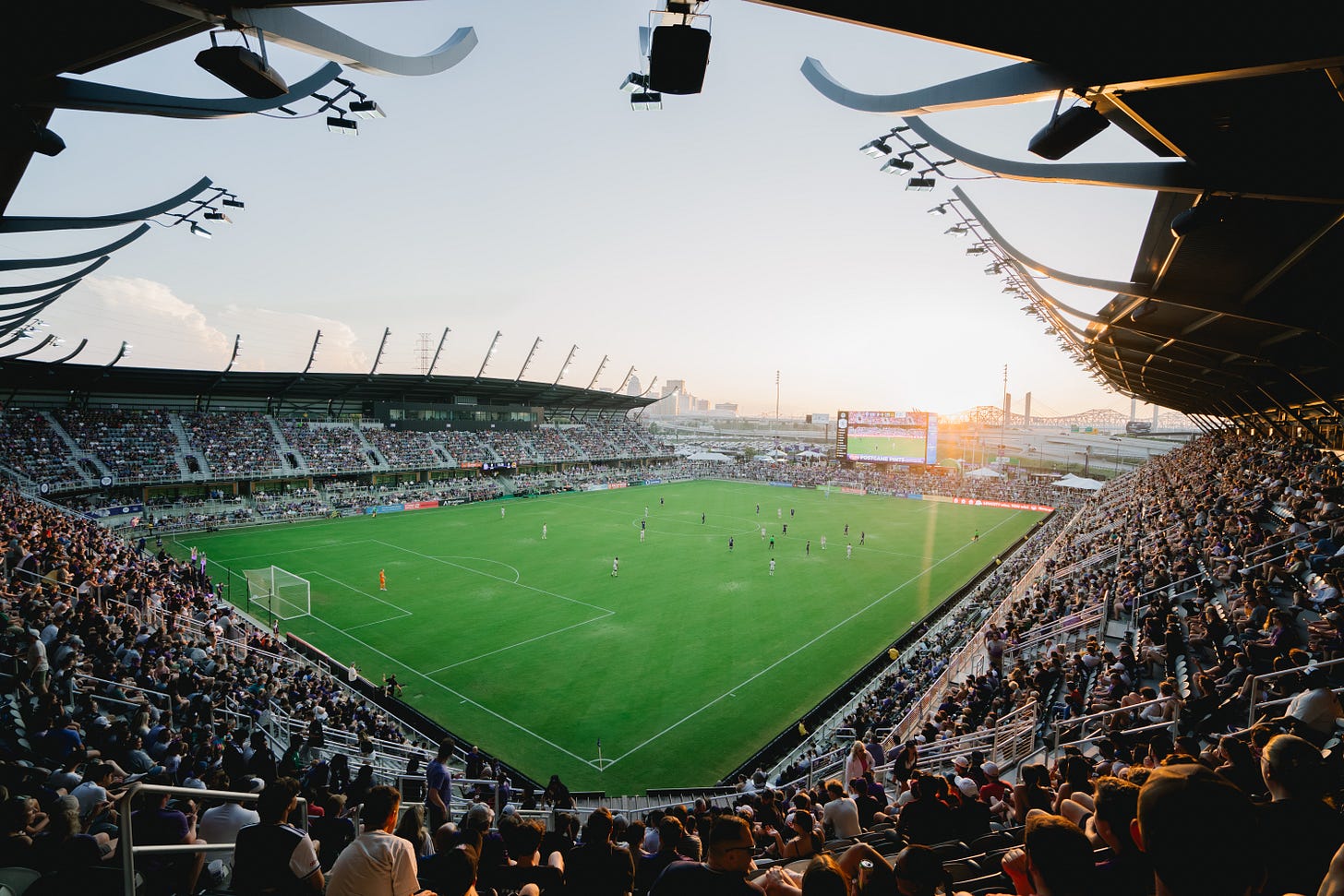 Louisville City supporters attend a match at Lynn Family Stadium. Louisville City supporters attend a match at Lynn Family Stadium.