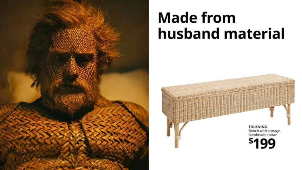 IKEA Turns Alexander Skarsgård's Viral Wicker Man Moment Into an Ad IKEA Turns Alexander Skarsgård's Viral Wicker Man Moment Into an Ad