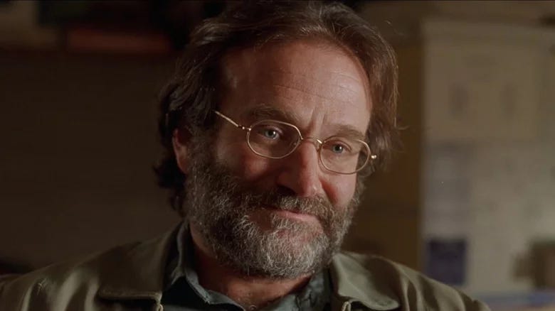 Robin Williams, bearded and wise.
