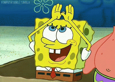 Rainbow Spongebob GIF - Rainbow Spongebob Imagination ...