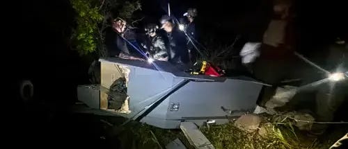 An autonomous aerial resupply drone called a Grasshopper is unloaded at a landing zone during near Krivolak, Macedonia, May 18, 2026. An autonomous aerial resupply drone called a Grasshopper is unloaded at a landing zone during near Krivolak, Macedonia, May 18, 2026.