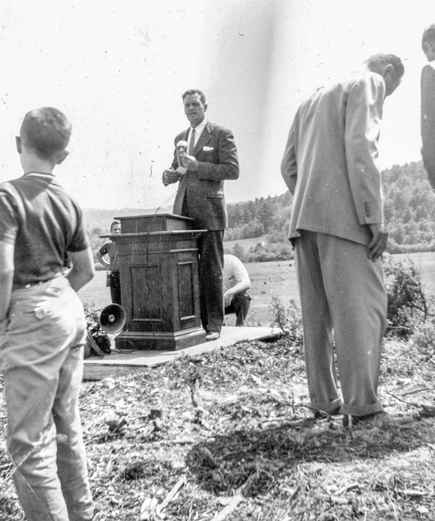 Dedication of flood control dam
