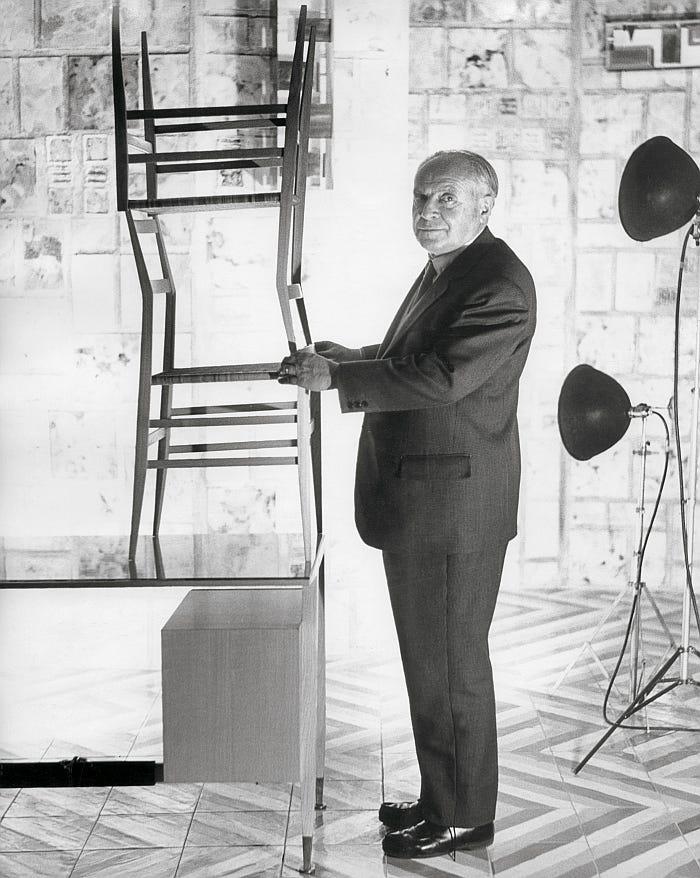 Gio Ponti Taschen Verlag Gio Ponti Superleggera chairs - smow Blog
