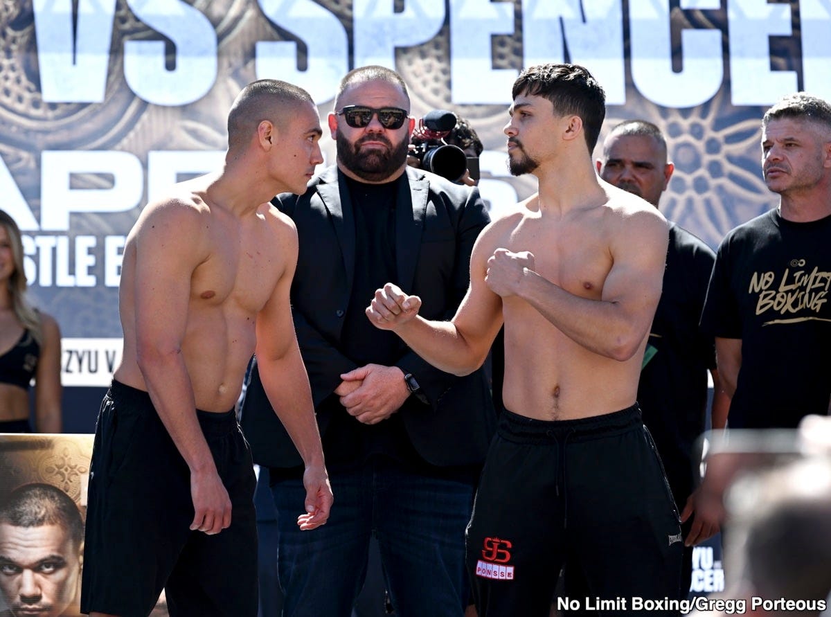 Image: Tonight's Live Results: Tim Tszyu vs. Joey Spencer - From Newcastle, Australia