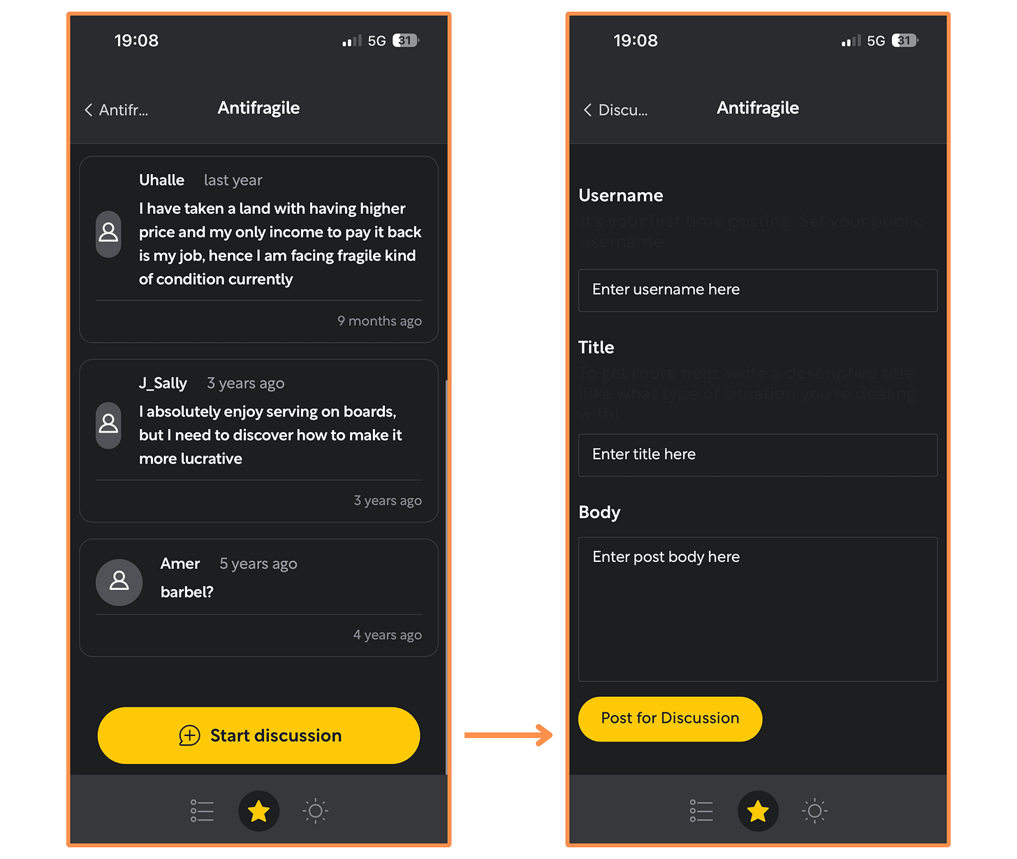 Shortform's Discussion Community for the book Antifragile (mobile app + dark mode)