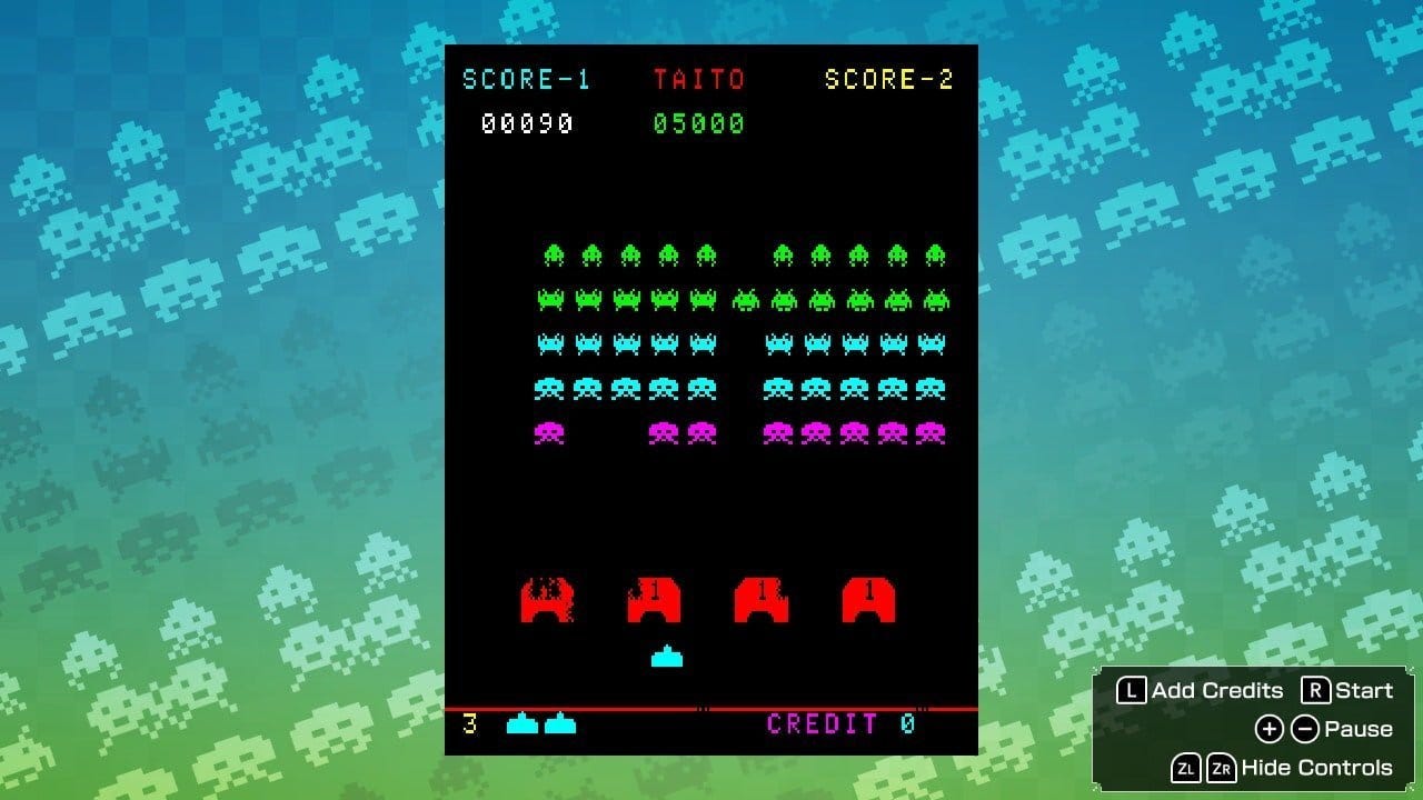 Space Invaders 1979 version on Switch Space Invaders 1979 version on Switch