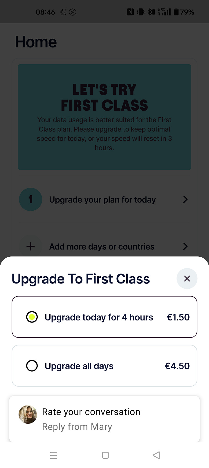 Firsty Global E-sim app for travelers