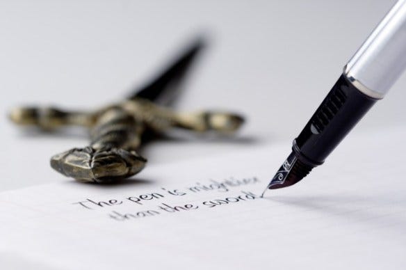 The Pen is Mightier than the Sword – Or is it? | datbookreviews The Pen is Mightier than the Sword – Or is it? | datbookreviews