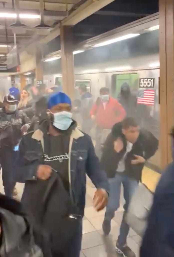 Subway shooting Sunset Park Brooklyn subway station on Tuesday morning April 12, 2022
