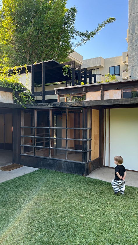A few of Patrick's favorite homes around LA (Eames, Ennis, Hollyhock, Lautner, Schindler, Neutra)