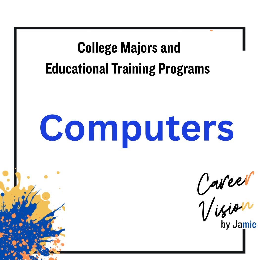 College Majors and Educational Training Programs: Computers