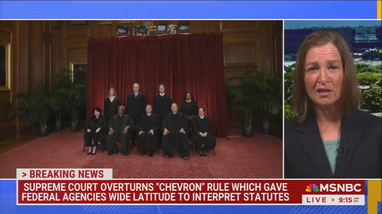 MSNBC legal expert explains the significance of SCOTUS overturning the “Chevron  deference” doctrine | Media Matters for America