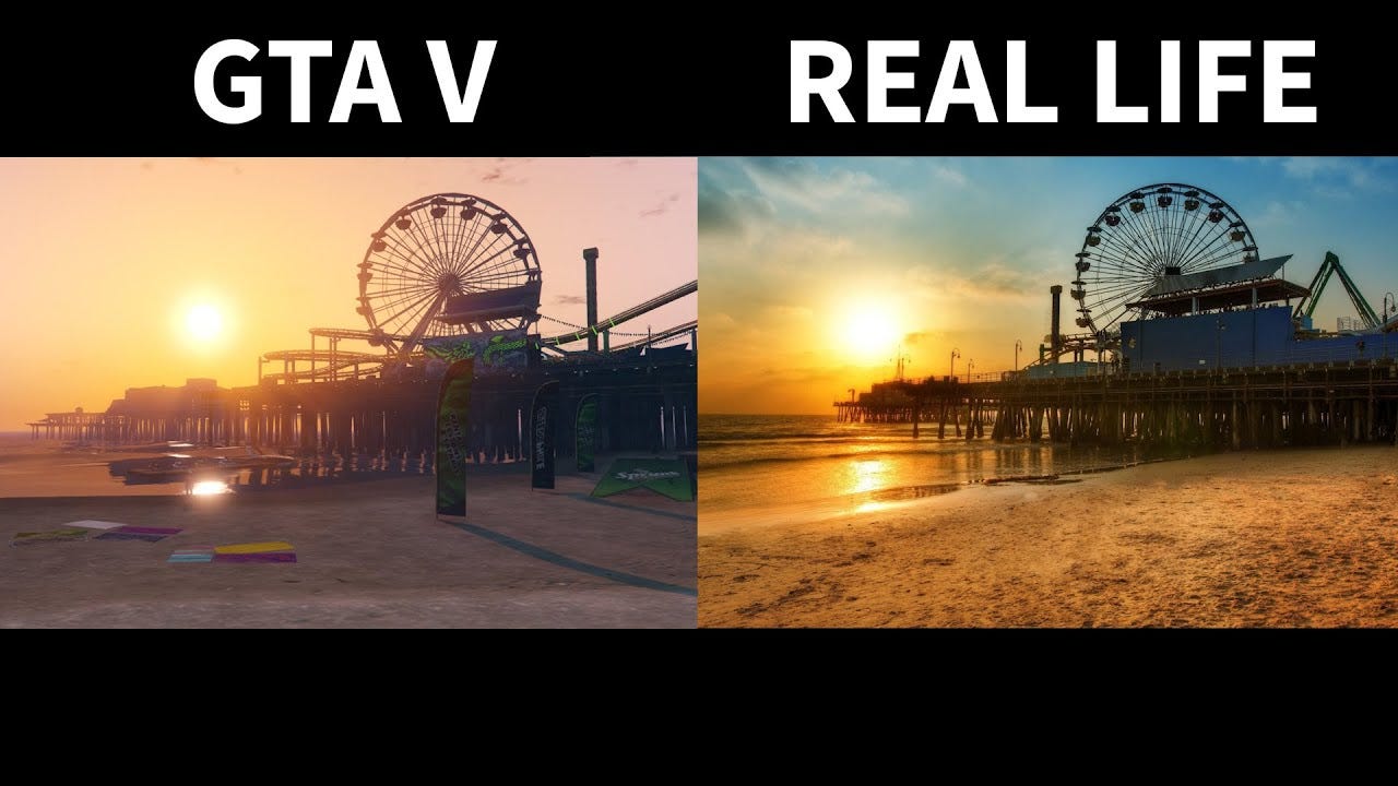 GTA V vs Real Life [Side by Side] Part 2