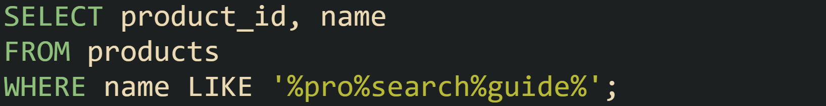 Partial Text Search In SQL With Indexes
