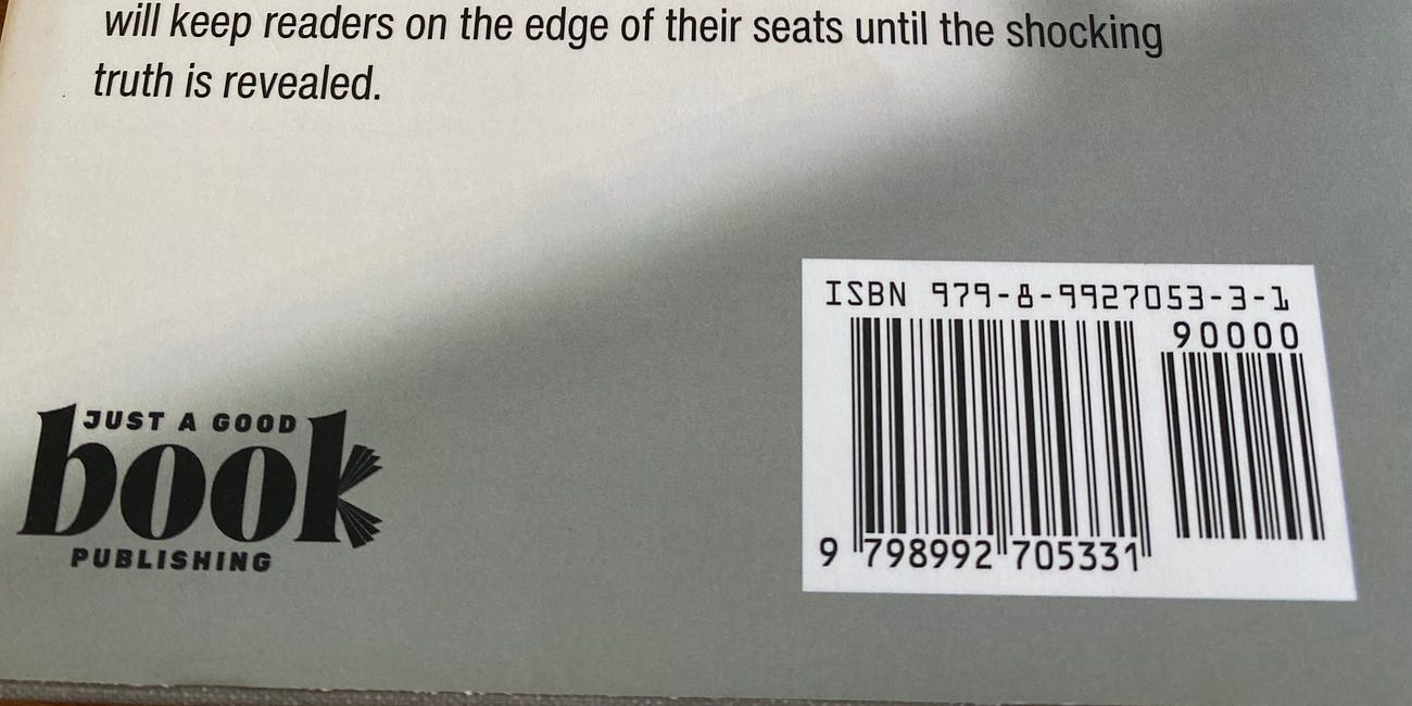 Why you shouldn't use a free ISBN.