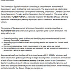 Greensboro Sports Foundation (GSF) Offers likely Illegal Taxpayer-Funded Dinner to Promote More Public Funding for Facilities Benefiting GSF