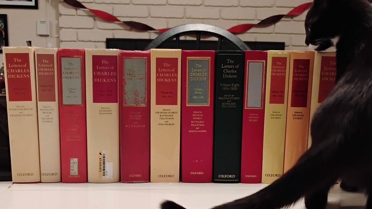 A Journey Through Twelve Volumes of Dickens's Letters