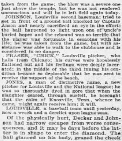 1897 Louisville Colonels Chicago Colts 36 7