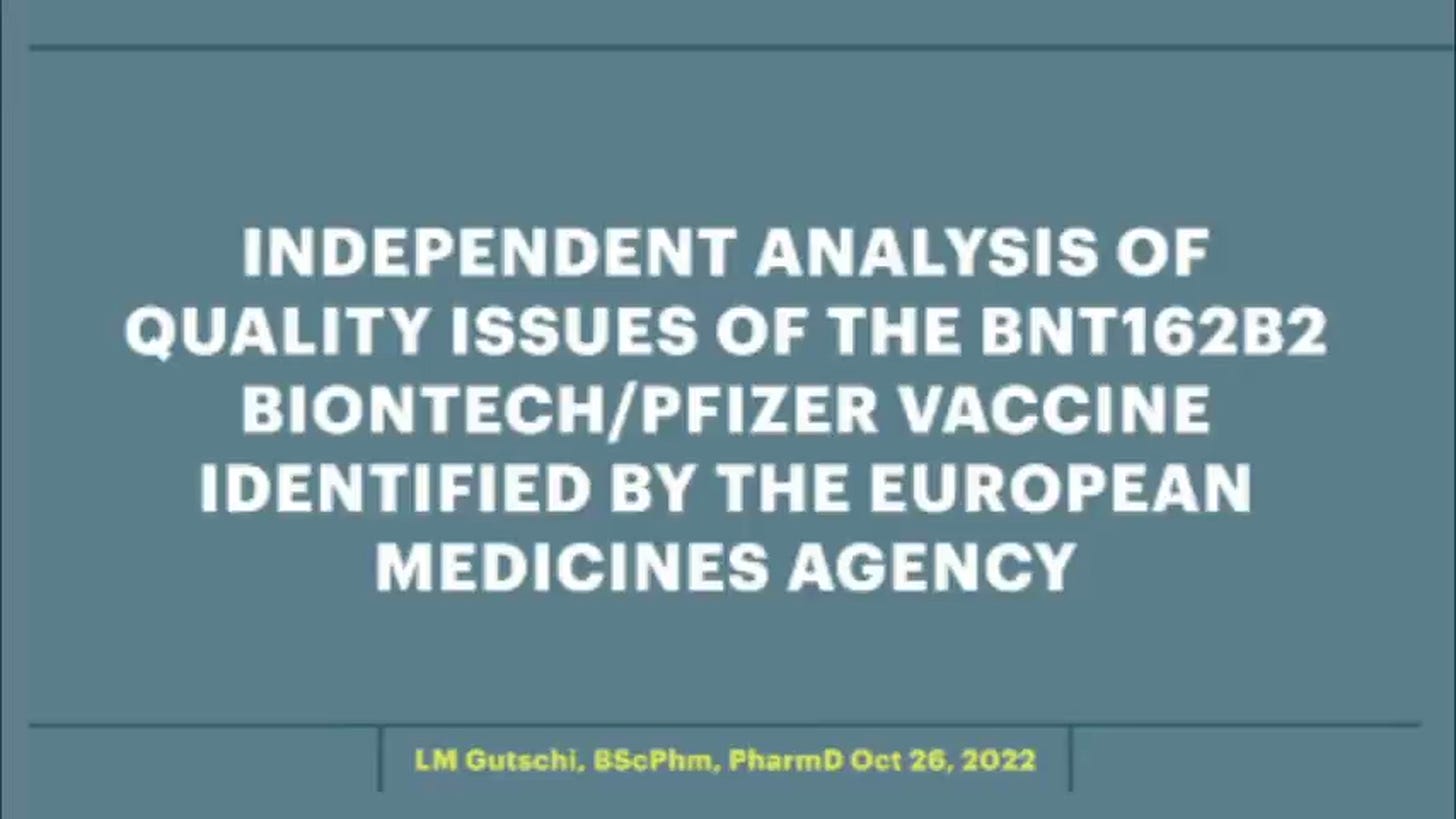 Maria Gutschi, PharmD, on Lack of Manufacturing Quality of mRNA Injections Maria Gutschi, PharmD, on Lack of Manufacturing Quality of mRNA Injections