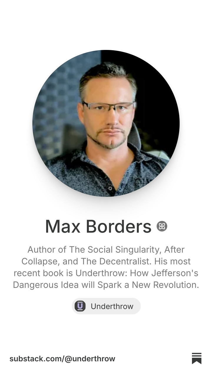 Max Borders | Substack