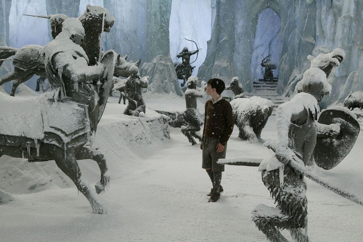 Jadis's Stone Statue Courtyard · The Museum of Fictional Literary Artifacts