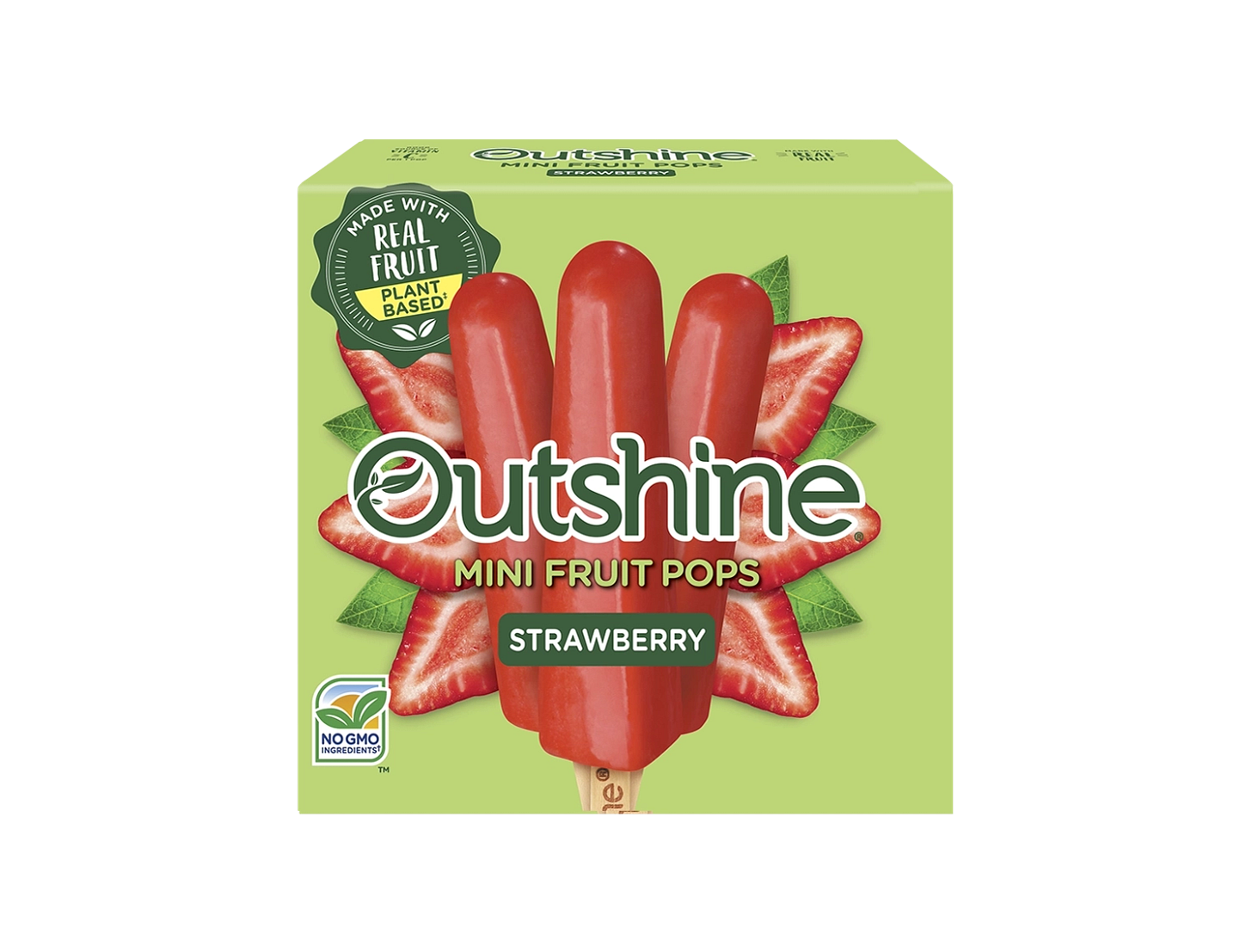 Strawberry Frozen Mini Fruit Pops | Official Outshine® Strawberry Frozen Mini Fruit Pops | Official Outshine®